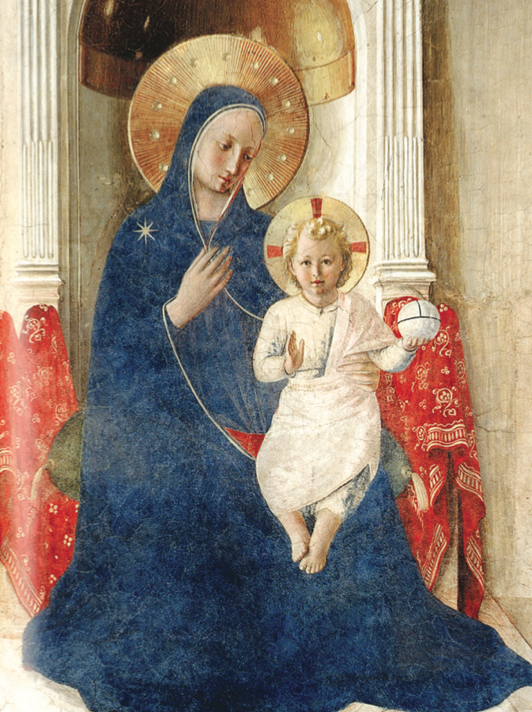 Beato Angelico, "Madonna delle Ombre", particolare, Firenze