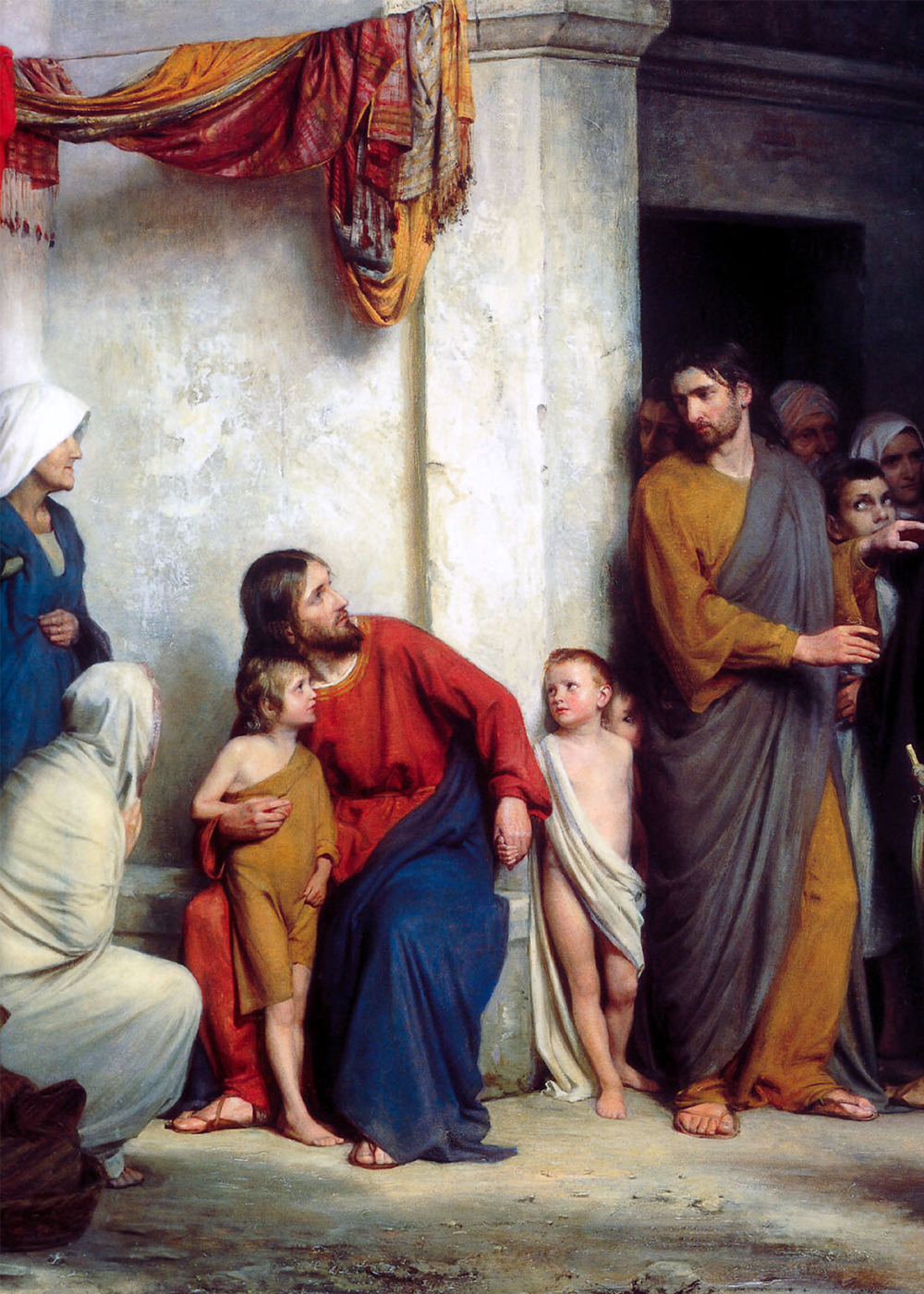 Christ with Children by Carl Heinrich Bloch