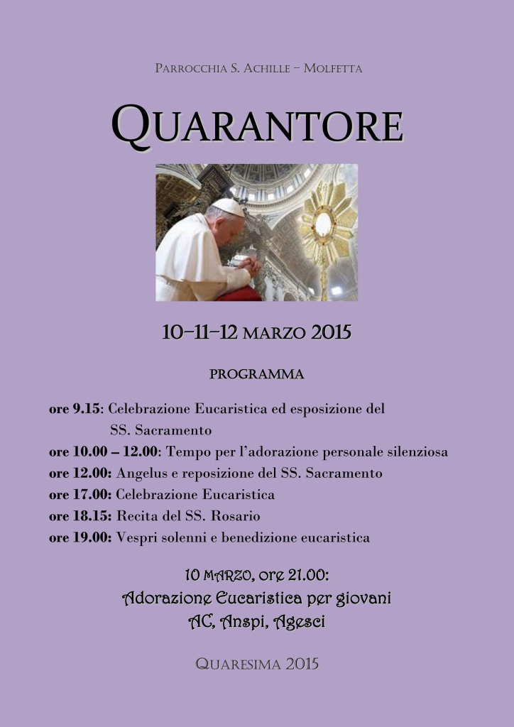 manifestino quarantore