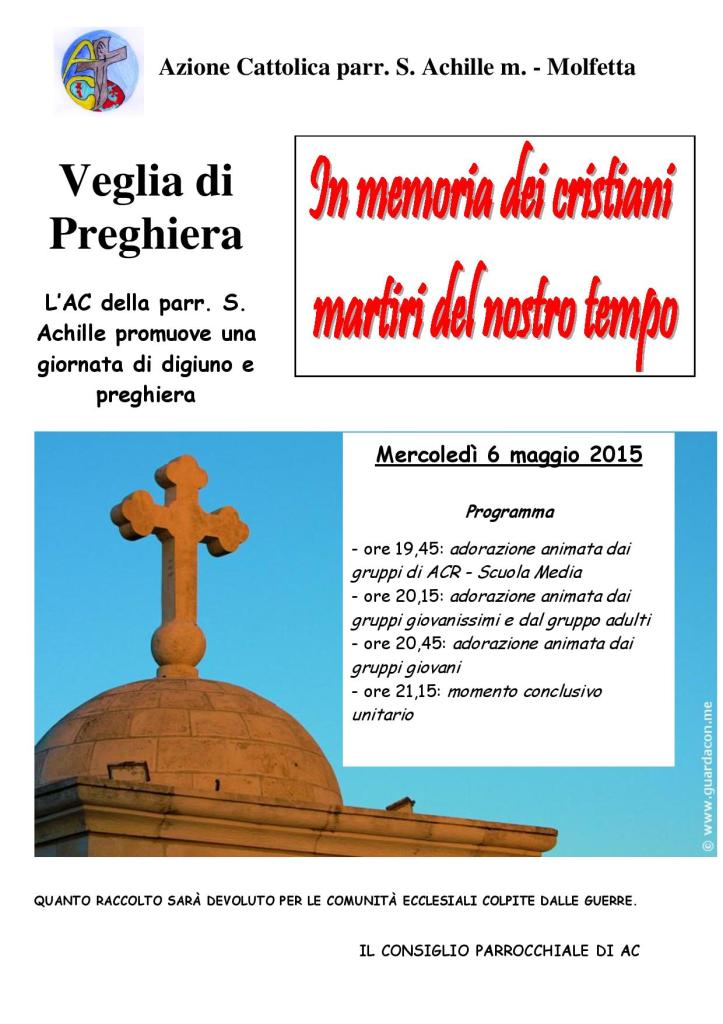 manifesto veglia di preghiera