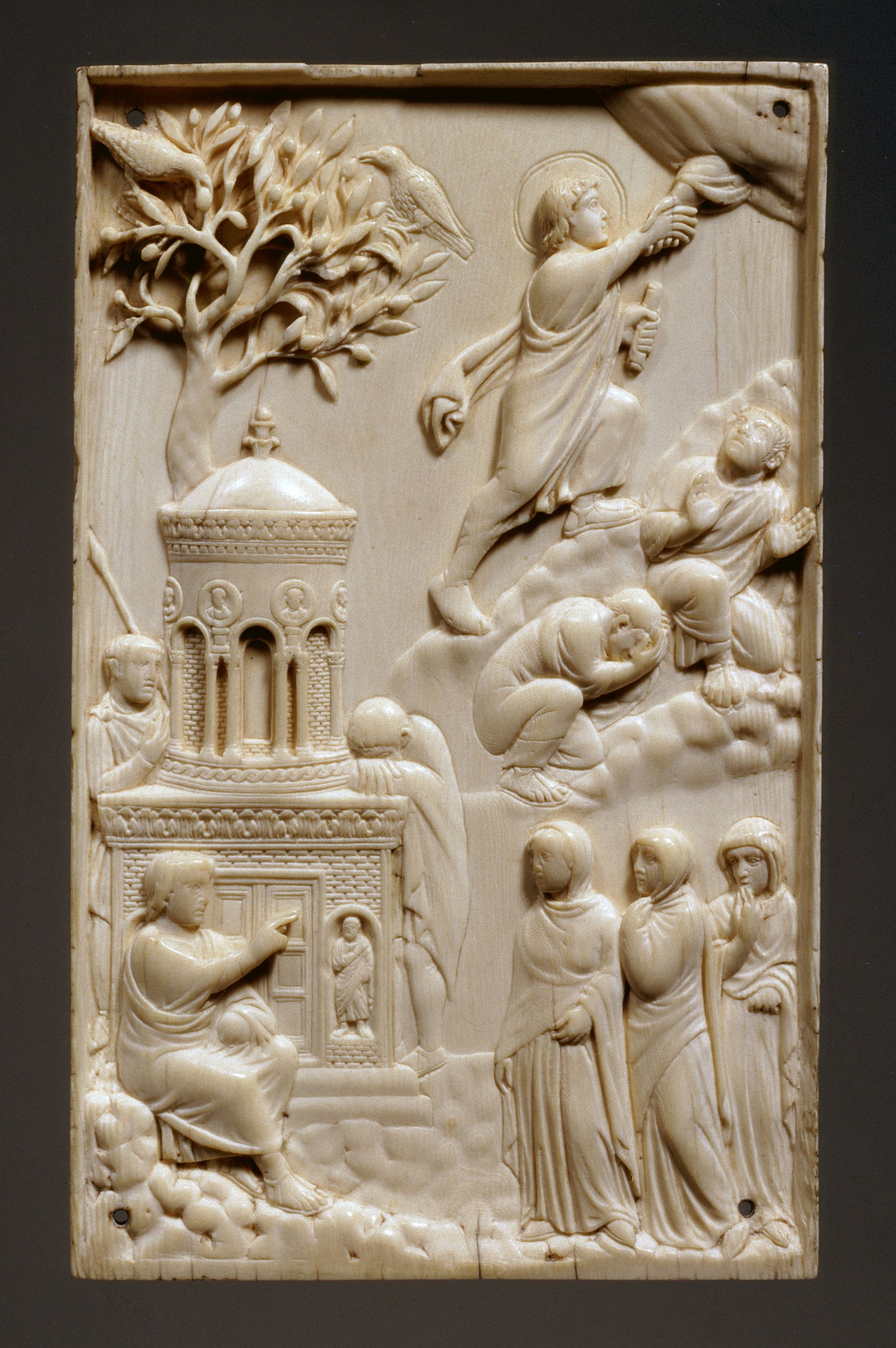 The Ascension" - Ivory Plaque