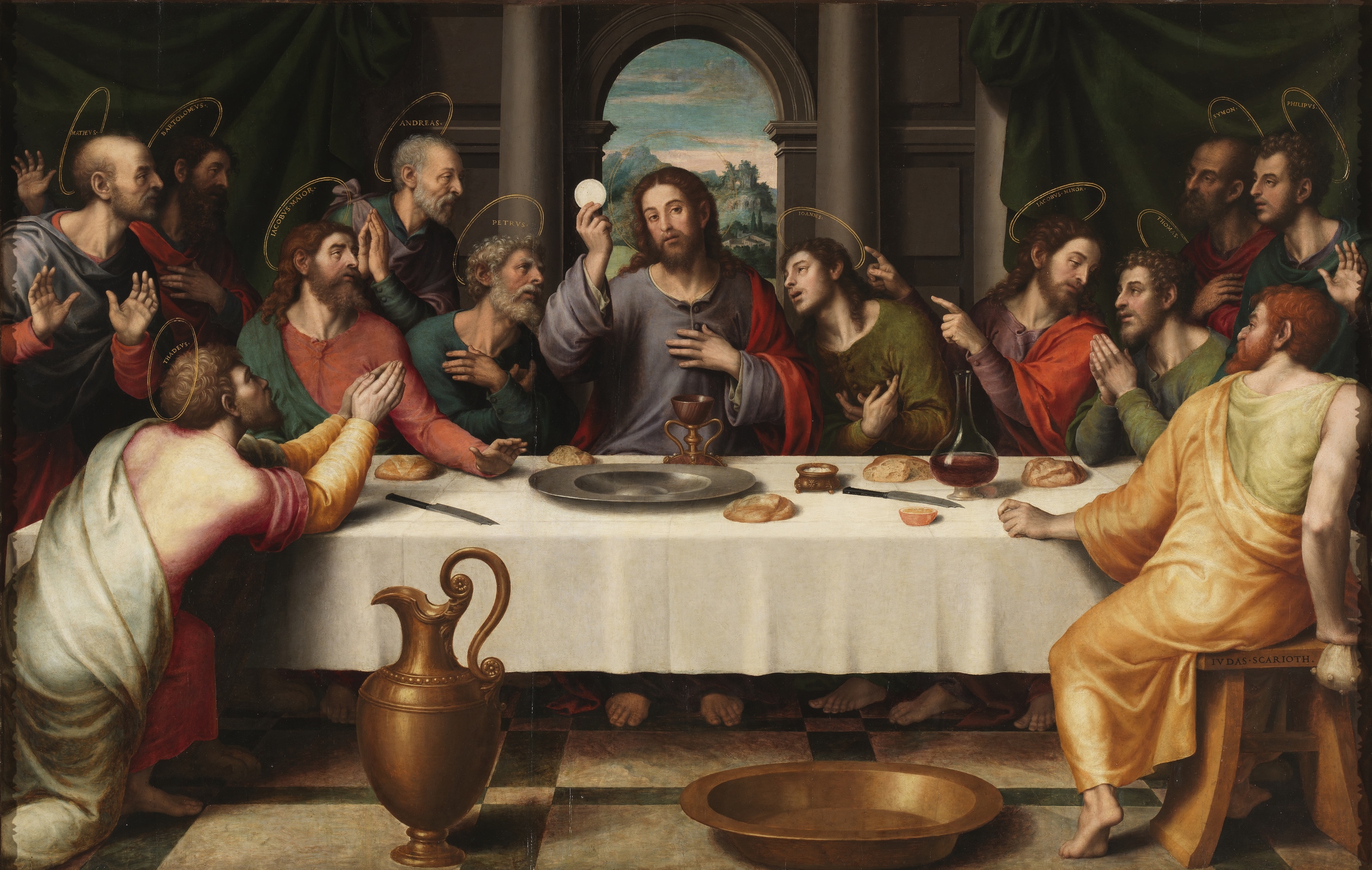 Juan de Juanes, Ultima Cena, 1562, Museo del Prado, Madrid