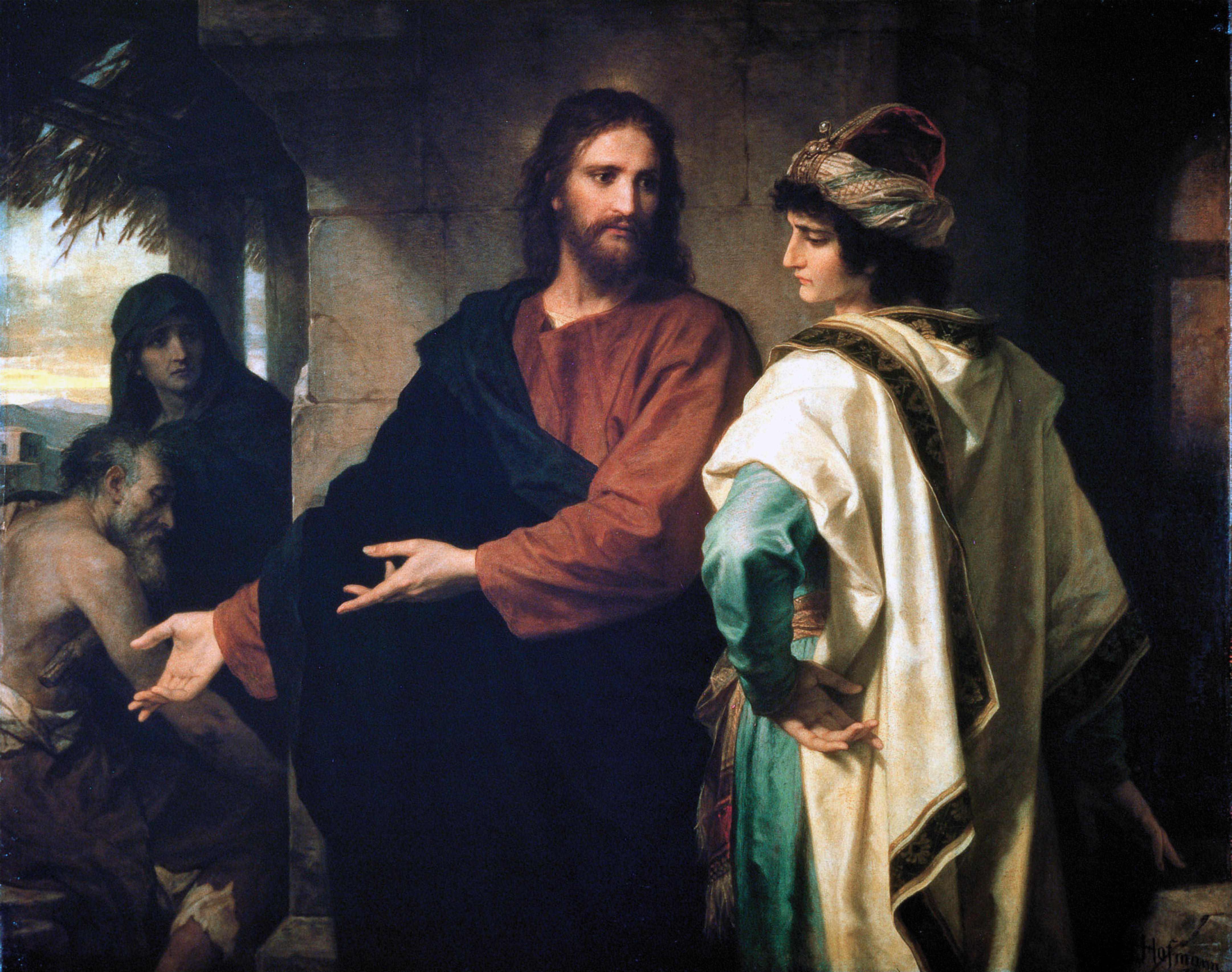 Heinrich Hofmann, Cristo e il giovane ricco