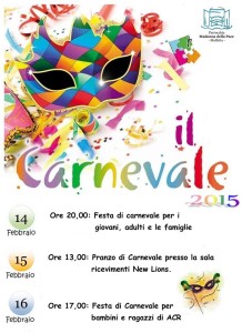 Locandina carnevale 2015