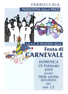 Locandina Carnevale 2015