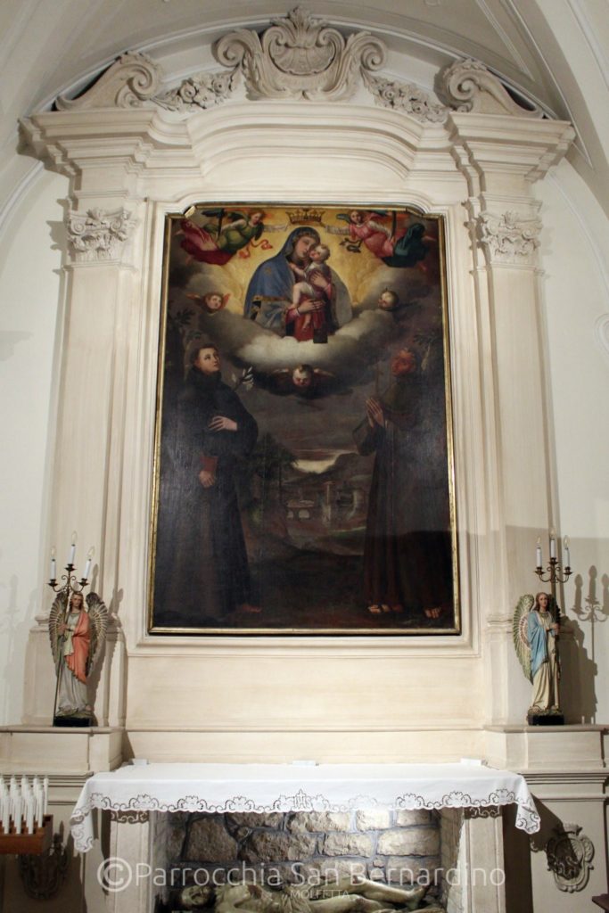 parrocchia san bernardino molfetta - altare della madonna degli angeli