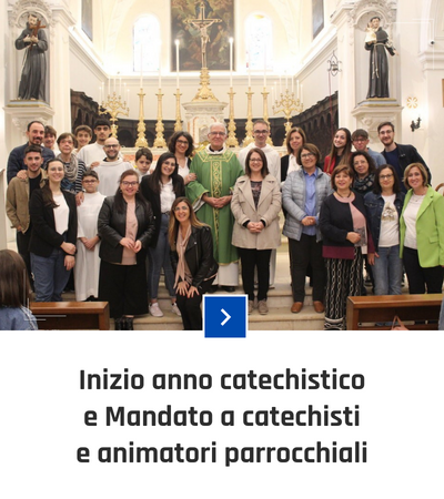 parrocchia san bernardino molfetta - fotogallery - santa messa inizio catechismo mandato catechisti animatori 2022