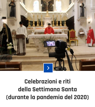 parrocchia san bernardino molfetta - fotogallery - settimana santa pandemia covid messa streaming online 2020