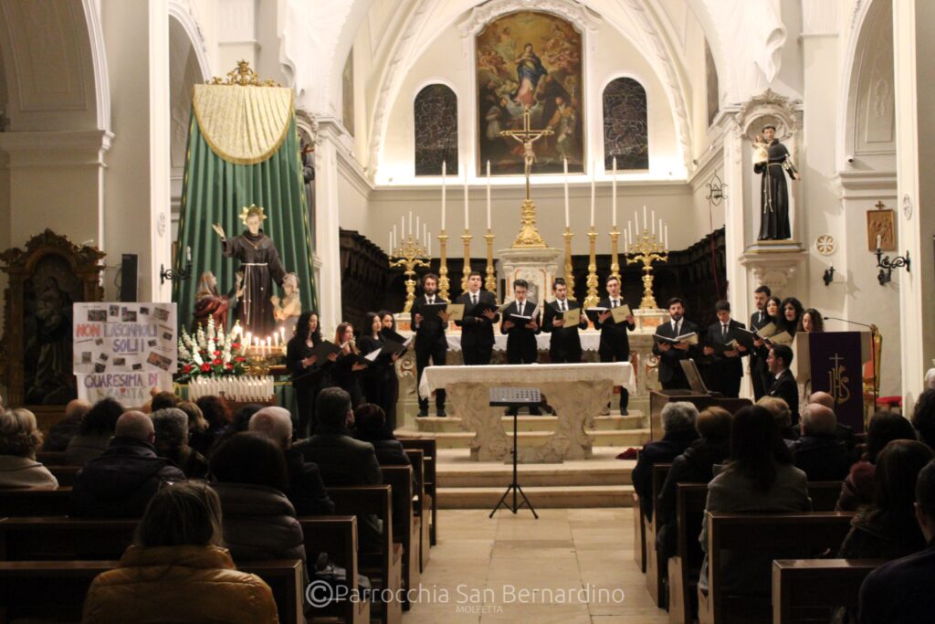 parrocchia san bernardino molfetta - concerto quaresima 2023 medirazione schola cantorum harmonia mundi 
