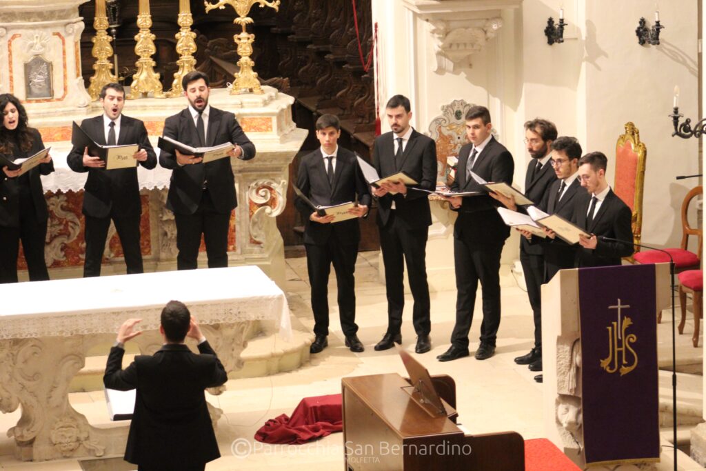 parrocchia san bernardino molfetta - concerto quaresima 2023 medirazione schola cantorum harmonia mundi 